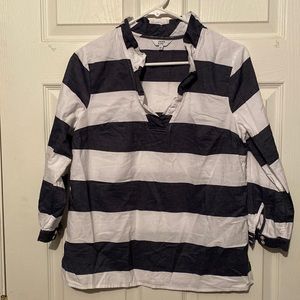 Womens crown and ivy long sleeve shirt size medium